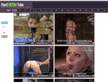 Tablet Screenshot of hardbdsmtube.com